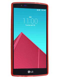 Wave Case for LG G4 - Frosted Red/Red
