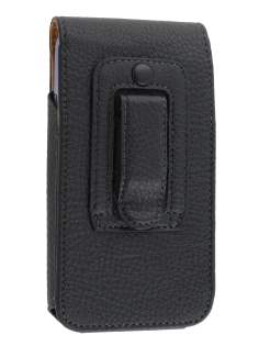 Textured Synthetic Leather Vertical Belt Pouch for ZTE Telstra 4GX Buzz