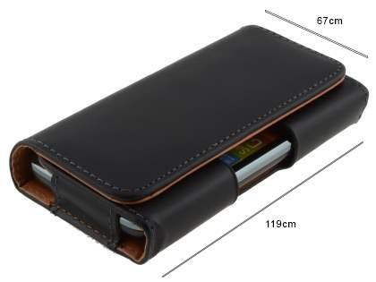 Smooth Synthetic Leather Belt Pouch - Mobile Only