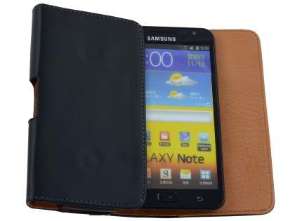 Smooth Synthetic Leather Belt Pouch - Mobile Only