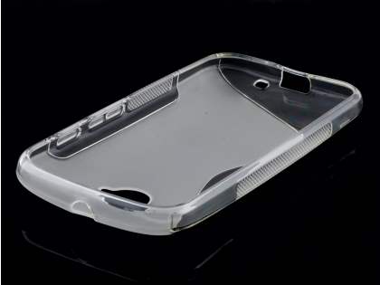 Wave Case for Motorola Moto E 2nd Gen - Frosted Clear/Clear