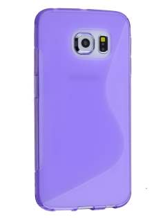 Wave Case for Samsung Galaxy S6 Edge Plus - Frosted Purple/Purple Soft Cover