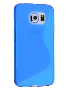 Wave Case for Samsung Galaxy S6 Edge Plus - Frosted Blue/Blue Soft Cover