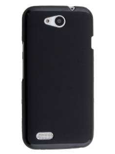 Frosted TPU Gel Case for ZTE Telstra 4GX Buzz - Classic Black Soft Cover
