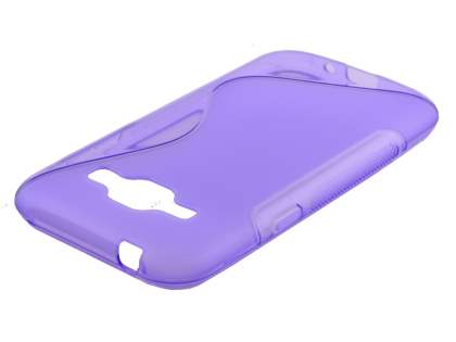 Wave Case for Samsung Galaxy J1 (2015) - Frosted Purple/Purple