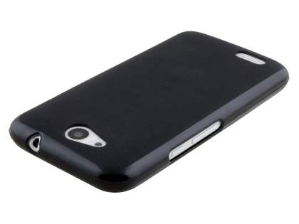 Frosted TPU Gel Case for ZTE Telstra 4GX Buzz - Classic Black