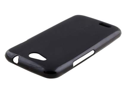 Frosted TPU Gel Case for ZTE Telstra 4GX Buzz - Classic Black