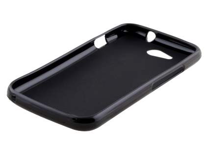 Frosted TPU Gel Case for ZTE Telstra 4GX Buzz - Classic Black