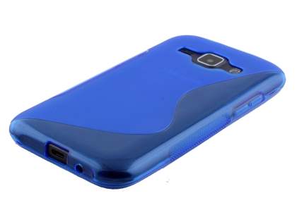 Wave Case for Samsung Galaxy J1 (2015) - Frosted Blue/Blue