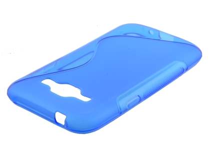 Wave Case for Samsung Galaxy J1 (2015) - Frosted Blue/Blue