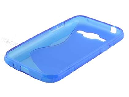 Wave Case for Samsung Galaxy J1 (2015) - Frosted Blue/Blue