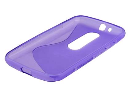 Wave Case for Motorola Moto G 3rd Gen - Frosted Purple/Purple