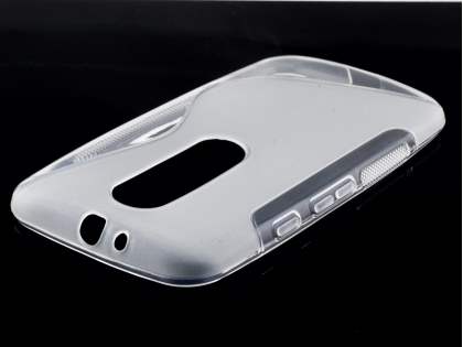 Wave Case for Motorola Moto G 3rd Gen - Frosted Clear/Clear Soft Cover