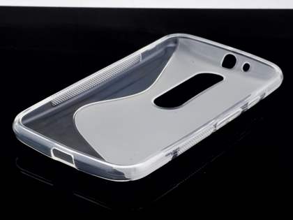 Wave Case for Motorola Moto G 3rd Gen - Frosted Clear/Clear