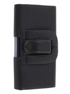 Textured Synthetic Leather Belt Pouch - Naked Mobile Only