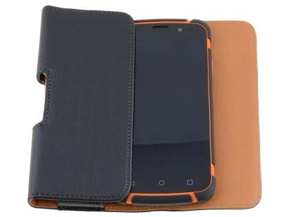 Textured Synthetic Leather Belt Pouch for ZTE