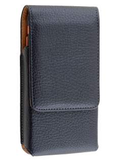 Textured Synthetic Leather Vertical Belt Pouch - Naked Mobile Only Textured Synthetic Leather Vertical Belt Pouch - Naked Mobile Only