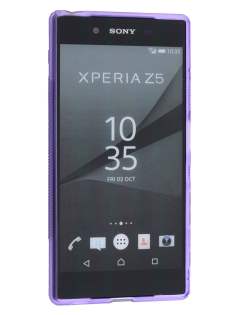Wave Case for Sony Xperia Z5 - Frosted Purple/Purple