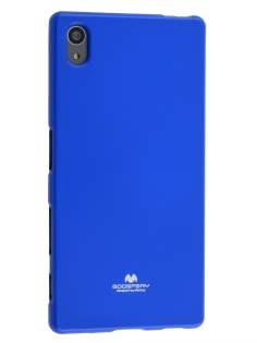 Mercury Goospery Glossy Gel Case for Sony Xperia Z5 - Blue Soft Cover