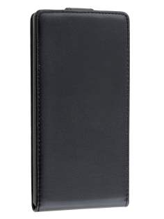 Synthetic Leather Flip Case for Sony Xperia Z5 - Classic Black