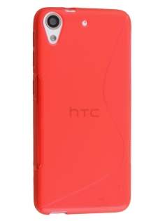 Wave Case for HTC Desire 626/628 - Frosted Red/Red Soft Cover