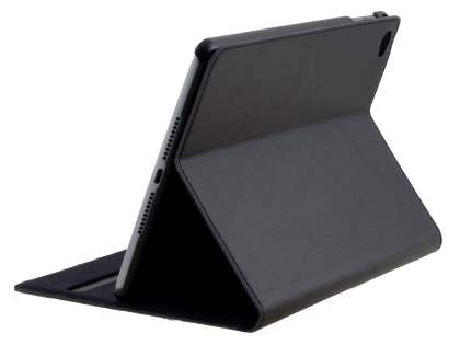 Premium Genuine Leather Slim Portfolio Case with Stand for iPad mini 4 - Classic Black