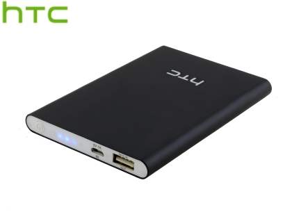 Genuine HTC 4000 mAh External Battery Recharger USB-A port - Black