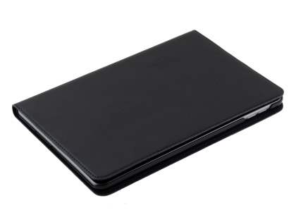 Premium Genuine Leather Slim Portfolio Case with Stand for iPad mini 4 - Classic Black