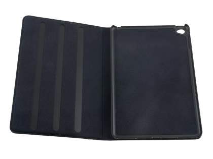 Premium Genuine Leather Slim Portfolio Case with Stand for iPad mini 4 - Classic Black