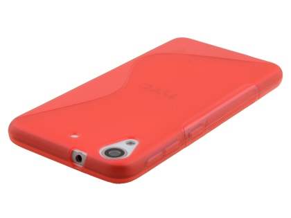 Wave Case for HTC Desire 626/628 - Frosted Red/Red
