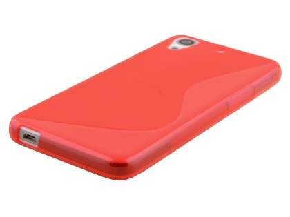 Wave Case for HTC Desire 626/628 - Frosted Red/Red