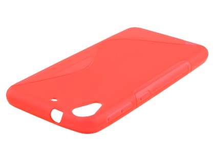 Wave Case for HTC Desire 626/628 - Frosted Red/Red