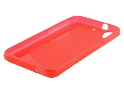 Wave Case for HTC Desire 626/628 - Frosted Red/Red