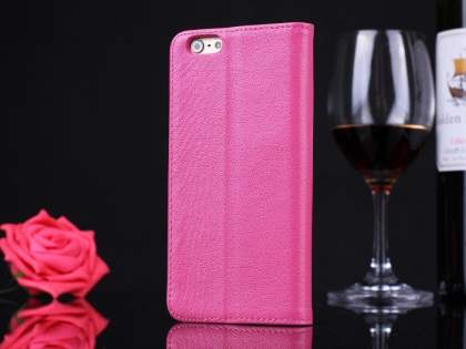 Premium Leather Case With Windows for iPhone 6s/6 - Pink