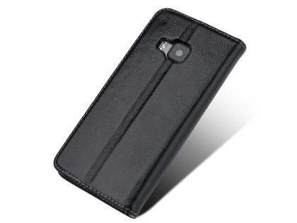 Premium Leather Wallet Case for HTC One M9 - Classic Black Premium Leather Wallet Case for HTC One M9 - Classic Black