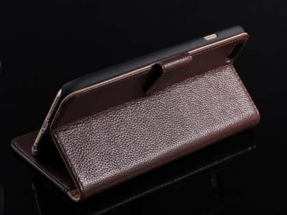 Premium Leather Wallet Case for iPhone 6s Plus/6 Plus - Midnight Blue