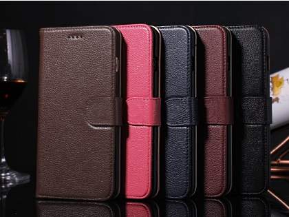 Premium Leather Wallet Case for iPhone 6s Plus/6 Plus - Midnight Blue