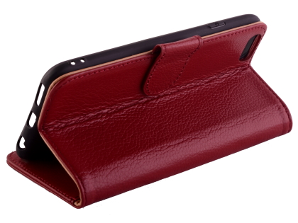 Premium Leather Wallet Case for iPhone 6s/6 - Burgundy