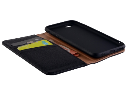 Premium Leather Wallet Case for iPhone 6s/6 - Classic Black