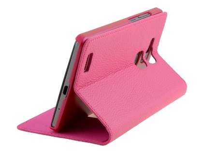 Premium Leather Smart View Case With Stand for Huawei Ascend Mate7 - Pink