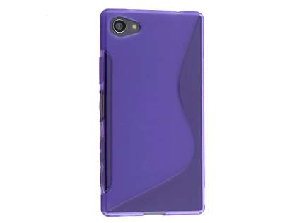 Wave Case for Sony Xperia Z5 Compact - Frosted Purple/Purple Soft Cover