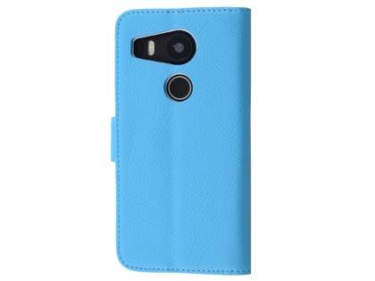 Slim Synthetic Leather Wallet Case with Stand for LG Nexus 5X - Sky Blue Slim Synthetic Leather Wallet Case with Stand for LG Nexus 5X - Sky Blue