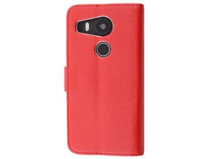 Slim Synthetic Leather Wallet Case with Stand for LG Nexus 5X - Red Slim Synthetic Leather Wallet Case with Stand for LG Nexus 5X - Red