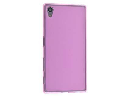 Frosted TPU Case for Sony Xperia Z5 - Pink Soft Cover