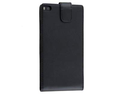 Synthetic Leather Flip Case for Huawei P8 - Black Synthetic Leather Flip Case for Huawei P8 - Black