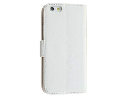 Synthetic Leather Wallet Case with Stand for iPhone 6s Plus/6 Plus - Pearl White Leather Wallet Case
