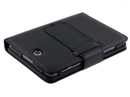 Synthetic Leather Bluetooth Keyboard Case for Samsung Galaxy Tab A 8.0 - Black