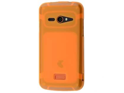 Frosted TPU Case for Telstra Tough Max - T84 - Orange Soft Cover