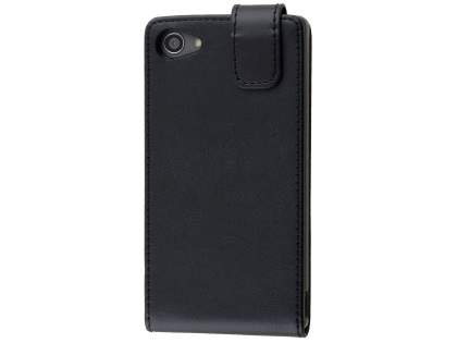Synthetic Leather Flip Case for Sony Xperia Z5 Compact - Classic Black Synthetic Leather Flip Case for Sony Xperia Z5 Compact - Classic Black