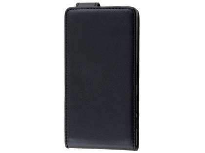 Synthetic Leather Flip Case for Sony Xperia Z5 Compact - Classic Black